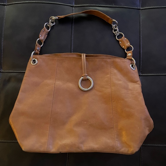 Franco Sarto Shoulder Handbag Purse Magnetic Closure Canadian Copper - Picture 1 of 9